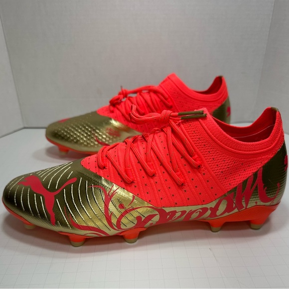 New Puma Future Z 2.4 Neymar JR FG AG Coral Gold Soccer Cleat Men’s 7 - Picture 2 of 13